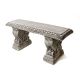 Melmar Stone Gothic Garden Bench