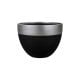 Satu Bumi Egg Planter Black Dip Silver Rim 