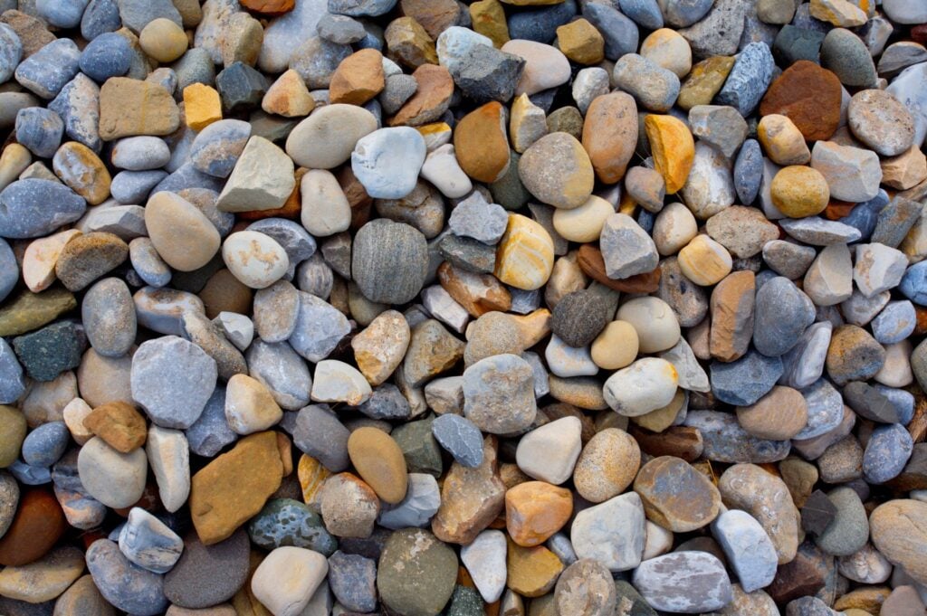 rivered washed pebbles